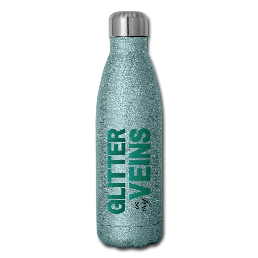Glitter in my Veins (Turquoise Glitter Effect) - Insulated